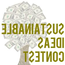 Sustainable Ideas Contest logo - tree with money